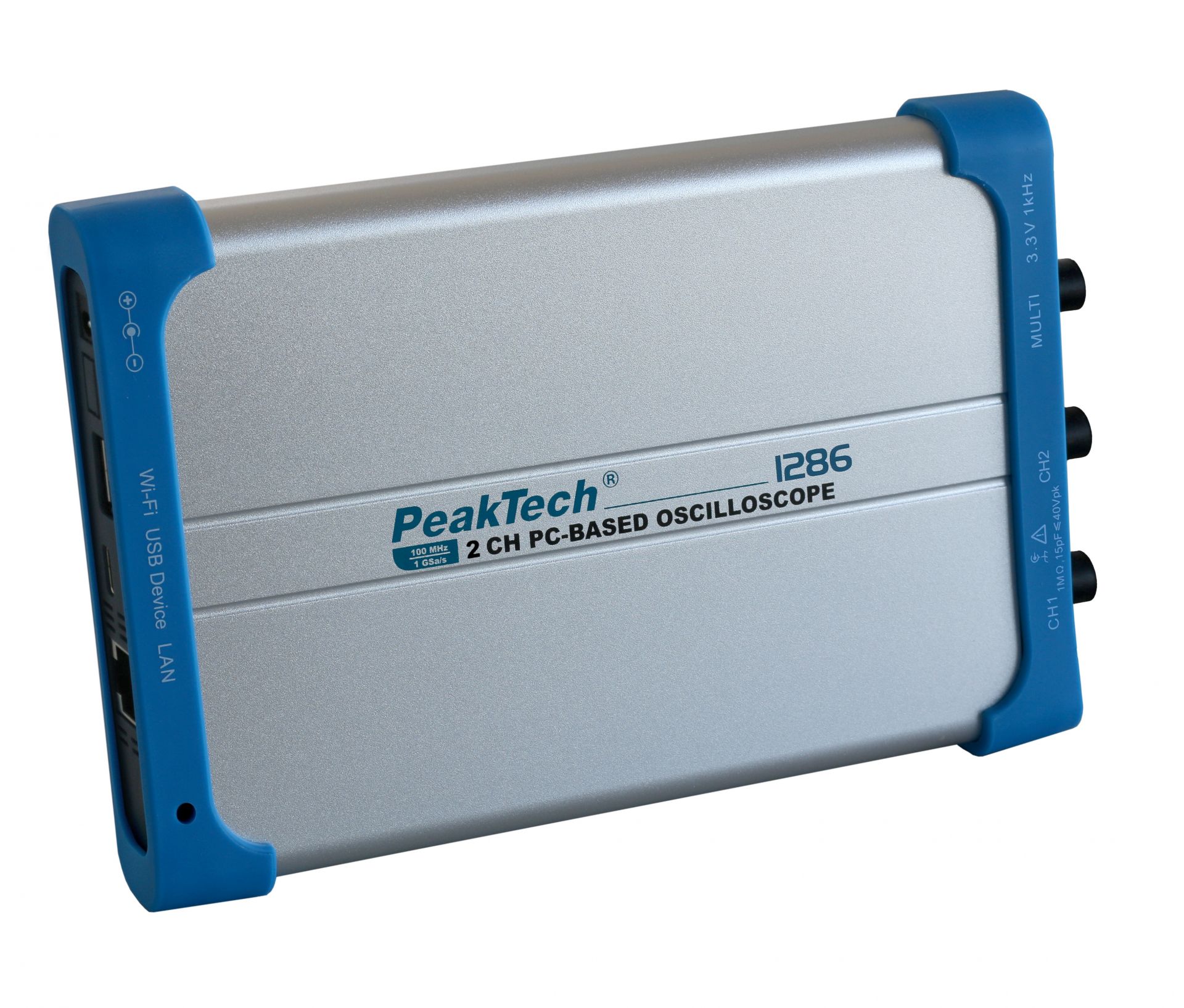 «PeakTech® P 1286» 100 MHz/2 CH, 1 GS/s PC Oscilloscope With USB&LAN ...